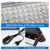 Projecteurs LED d'extérieur alimentés par courant alternatif et projecteurs RGB multicolores 50W/100W, luminaires de jardin et de paysage