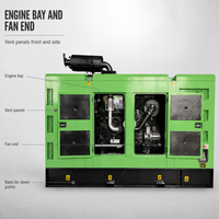 Générateur diesel silencieux Weichai 300 kW 375 kVA, refroidi par eau, groupe électrogène de secours industriel, télécommande, CE