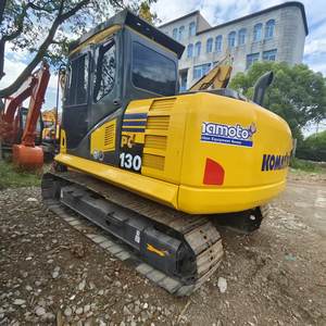 La marca de fama mundial utilizó la máquina de movimiento de tierras Komatsu Pc130, excavadora de 13 toneladas de bajo precio con motor central y motor en stock - Product Image 1