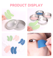 OEM 100% patchs anti-rides en silicone réutilisables personnalisés de qualité alimentaire pour les yeux estompent les cernes sous le masque pour les yeux