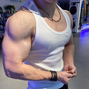 <span class=keywords><strong>Canotta</strong></span> da Uomo Personalizzata di Alta Qualità, Canotte da Uomo <span class=keywords><strong>a</strong></span> <span class=keywords><strong>Costine</strong></span> Multicolore in Poliestere - Product Image 2