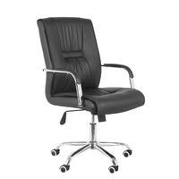 Vente en gros de chaise de bureau en cuir au design moderne chaise de gestionnaire de tâches chaise d'ordinateur commerciale