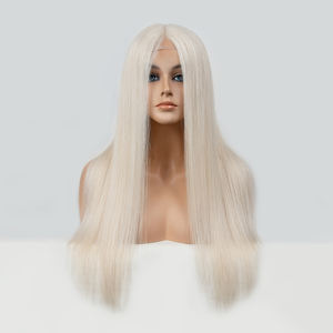 Peluca Médica de Cabello Virgen Europeo Hecha a Mano, con Línea de Cabello Invisible para Pacientes con Alopecia, Peluca de Silicona Médica, Venta al Por Mayor de Fábrica - Product Image 1