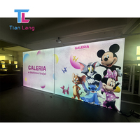 3 Stand mural Exposition d'angle en forme de U Caisson lumineux double face
