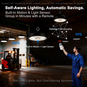 Amelech người cảm biến thông minh dẫn chiếu sáng giải pháp với UFO bay cao ánh sáng 100 wát cho LED ánh sáng công nghiệp - Product Image 2