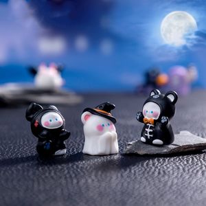 Micro paisaje Halloween fantasma calabaza oso resina pequeños adornos escritorio paisajismo decoración Mini accesorios transfronterizos - Product Image 3