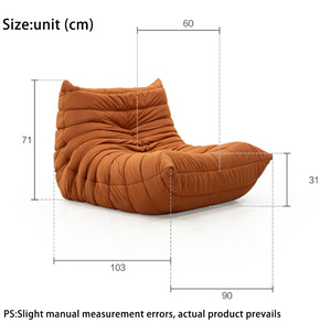 Fauteuil de jeu pliable en tissu pour enfants, design confortable anti-collision, canapé-lit, chaise de princesse pour tout-petits, vente en gros d'usine - Product Image 6