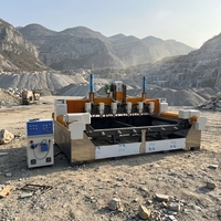 Nouvelle machine de gravure sur pierre de granit et de marbre à six têtes, hautement efficace, rotative, moteur 0512 5,5 kW, haute productivité