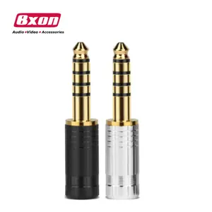 Gold Plated 4.4mm 5 Poles Balanced Headset Stereo plug For NW-WM1Z/A 4.4 Player Audio Adapter connector