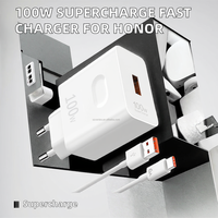 Kabel USB For Honor Max 100W Charger 6A dengan Fungsi PD, Proteksi OTP/OVP, dan Anti Api PC untuk Pengisian Daya Super Cepat Ponsel