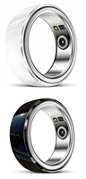 Bague Intelligente YIAN NFC pour Surveillance de la Santé et Réseaux Sociaux, Étanche IP68, BLE 5.1, en Céramique et Acier Inoxydable, Mini-Tag 13.56MHz