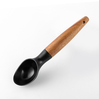 Anti-aanbak Coating Ijs Opscheplepel Tool Scoop Met Houten Comfortabele Handgreep