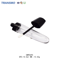 Tube de brillant à lèvres en gros, flacon de 10 ml pour brillant à lèvres, emballage en tube plastique