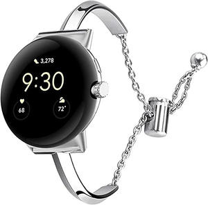Correa de Reloj Universal de Metal para Google Pixel Watch, Brazalete de Lujo para Mujer, Compatible con iWatch Serie SE 1 2 3 4 5 6 7 8 9 10 Ultra - Product Image 6
