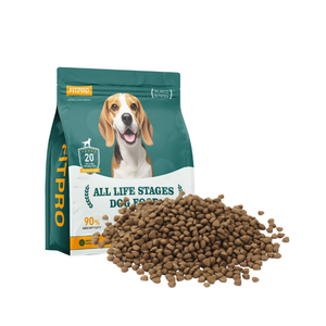 La <span class=keywords><strong>nourriture</strong></span> <span class=keywords><strong>pour</strong></span> chiens The Source Factory contient de l'huile de poisson, des oméga-<span class=keywords><strong>3</strong></span> et des oméga-6, qui aident à rendre la fourrure brillante et le pelage sain. - Product Image 1