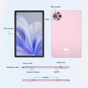 C Idea 10.36 Inches <b>Tablet</b> 8GB RAM+1TB ROM Dual Camera Android <b>Tablet</b> <b>With</b> <b>SIM</b> Card for Adults (Pink) - Product Image 2