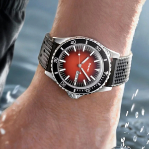 Đồng hồ đeo tay cơ khí cao cấp MIDOS nam <span class=keywords><strong>2025</strong></span>, dây đeo silicon đỏ chống nước, lịch kép - Product Image 3