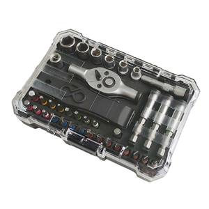 Juego de Llaves de Trinquete de 38 Piezas, Juego de Herramientas Combinadas, Puntas Métricas S2, Kit Multifuncional para el Hogar, para Ensamblaje y Desensamblaje - Product Image 5