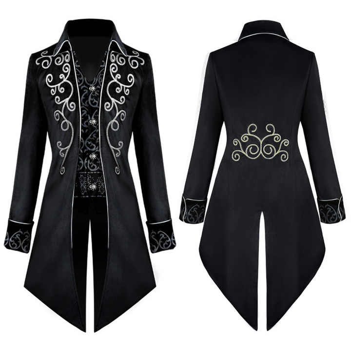 Male Movie Halloween Tuxedo Medieval Retro Steampunk Party Trench