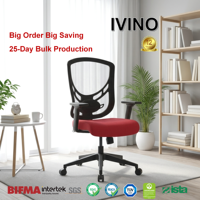 Chaise de bureau ergonomique en maille, économique, avec accoudoirs 3D, système de verrouillage inclinable, siège en mousse moulée, pour revendeurs OEM, Sillas De Oficina