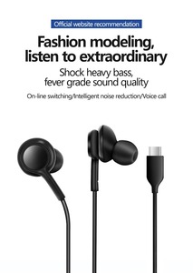 Écouteurs filaires de type C pour <span class=keywords><strong>Samsung</strong></span> Galaxy S24 S23 S22 Ultra Plus, écouteurs USB-C pour A54 A34 <span class=keywords><strong>A53</strong></span> - Product Image 3