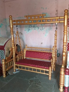 Jali-Columpio de madera de teca tallada para el hogar, Columpio de teca para sala de estar - Product Image 6