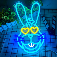 Enseigne néon LED flexible personnalisée avec panneau arrière en acrylique pour la devanture de magasin, la publicité à domicile et la décoration murale