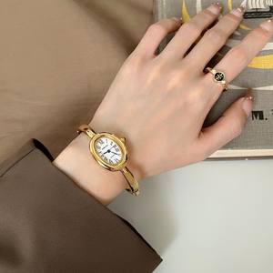 Orologio Sunlifex da <span class=keywords><strong>Donna</strong></span> a Bracciale Ellittico Oro Rosa con Cerchio di Diamanti, <span class=keywords><strong>Design</strong></span> di Nicchia di Lusso Leggero e Pregiato - Product Image 5