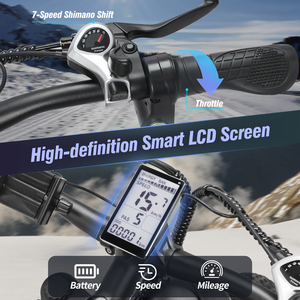 จักรยานไฟฟ้าพับได้ขนาด 26 นิ้ว 48v23Ah รุ่น Fatbike พร้อมระบบเบรกไฮดรอลิก SHIMANO 21 สปีด สำหรับผู้ใหญ่ ขายส่ง - Product Image 3