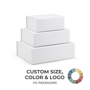 Custom Logo Recyclable Glossy Lamination Luxury Magnetic Cardboard Packaging Gift Private Label Shoe Clothes <b>Foldable</b> Rigid <b>Box</b> - Product Image 1