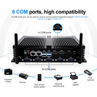 Nouveau HYSTOU Industrial Mini Box 4K HD Sortie UHD Graphics 620 Affichage à trois écrans Connectivité stable Internet rapide Sans ventilateur