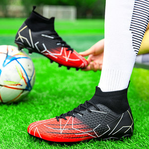 Logo personalizzato personalizzato donna ragazzi professionale AG FG TF <span class=keywords><strong>Football</strong></span> boot EU 47 US 13 Plus Size allenamento uomo pelle scarpe da calcio stivali - Product Image 6