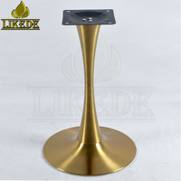 Pied de table amovible et réglable en métal, laiton, bronze, or brossé, acier inoxydable, tulipe, Offre Spéciale