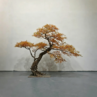 Bonsaï artificiel en pin et érable, fait main, 100 % aspect naturel, pour la décoration intérieure d'hôtels, restaurants et maisons.
