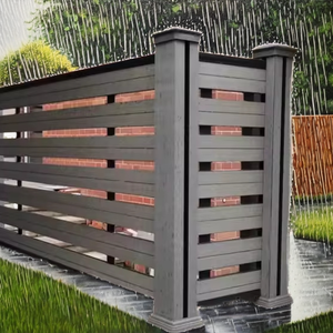 Hiện đại nhôm đá phiến hàng rào Dễ dàng cài đặt riêng tư vườn Panels rèn louver cắt đường lái xe DIY ranh giới hệ thống viền trang trại - Product Image 2