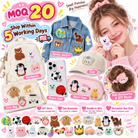 Patch brodé Kawaii en gros, motifs animaux mignons, dessins animés, aliments, sports, à thermocoller ou à coudre