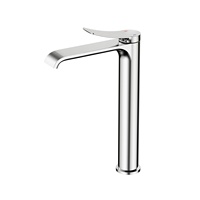 Vente directe usine : Robinet de lavabo de salle de bain élégant en alliage de zinc chromé et laiton, ensemble mitigeur