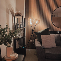 Panneaux muraux acoustiques en bois gris du fabricant d'origine