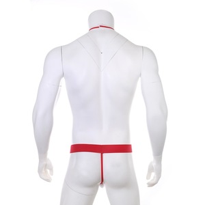Combinaison sexy rayée en polyester pour <span class=keywords><strong>homme</strong></span> avec nœud papillon, grande poche, <span class=keywords><strong>string</strong></span>, pour soirée en boîte de nuit, serveur, spectacle sur scène - Product Image 4