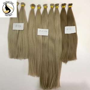 Remy-extensiones de cabello humano 100% virgen, cabello de seda, sin enredos, de lujo, el mejor proveedor, color ceniza, de Vietnam - Product Image 3