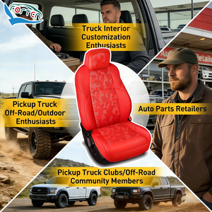 Fundas de Asiento TRD Pro Camo, Fundas de Asiento Personalizadas de Cuero PU de Lujo para Toyota Tacoma 2025, Fundas de Asiento para Camioneta de Doble Cabina - Product Image 6
