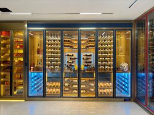 Armoires à <span class=keywords><strong>vin</strong></span> thermostatiques modernes en acier inoxydable, caves à <span class=keywords><strong>vin</strong></span> élégantes et tendance pour vins fins, pour une utilisation dans le salon - Product Image 1