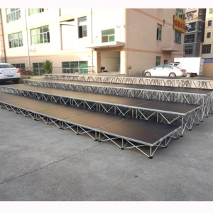 เวทีแบบพกพา น้ำหนักเบา ประกอบได้ เหมาะสำหรับงานแต่งงานกลางแจ้ง พร้อมระบบไฟ - Product Image 4