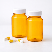 Bouteilles en plastique PET étanches et hermétiques de 120 ml, économiques, avec logo personnalisé, pour l'emballage de pilules de voyage