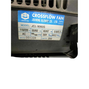 Jouing JCL-9060S 110/220V 60/67W AC moteur à noyau de courant électrique 1600 tr/min ventilateur d'extraction avec lames à flux croisé en plastique pour ascenseur - Product Image 5