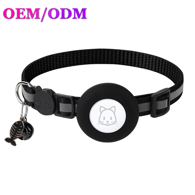 Breakaway Compatible with Apple Find My Trackers Protective Cases for Cats Reflective Straps Fishbone Pendants & Bells