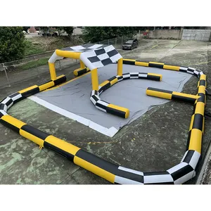 Aufblasbare Go-Karts Rennstrecke Straße Karting Rennstrecke Spielzeug Go-Cart-Strecke