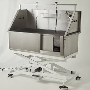 Lüks paslanmaz çelik <span class=keywords><strong>PET</strong></span> elektrik kaldırma lavabo köpek bakım duş banyo küvet demir inşaat banyo kullanımı için - Product Image 1