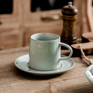 Vente en gros Grès céramique design de luxe bleu vert gris doublé glaçure réactive sets de vaisselle familiale pour le dîner à la maison - Product Image 3