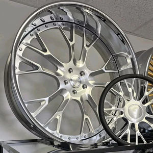 Cerchi Forgiati Scomponibili LZT-107 Cromati Lucidi a 2 Pezzi con Volanti per Chevrolet Monte Carlo SS <span class=keywords><strong>Caprice</strong></span> - Product Image 1